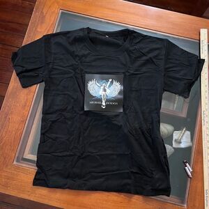 NEW UNISEX Sound Activated LED T-Shirt Light Up Flashing T-Shirt MICHEAL JACKSON